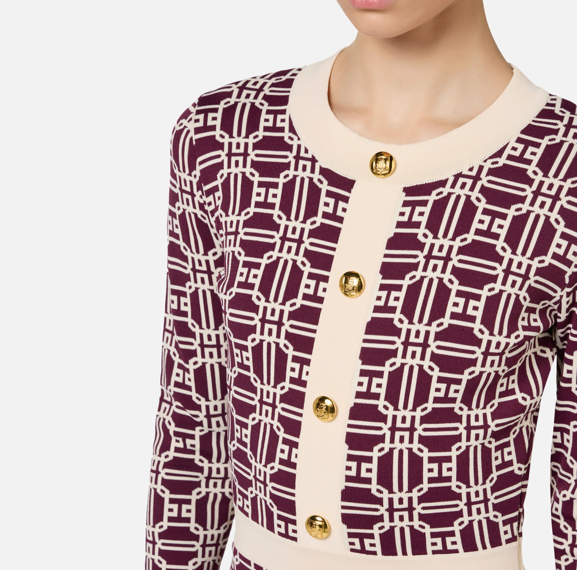 Miniabito logo jacquard