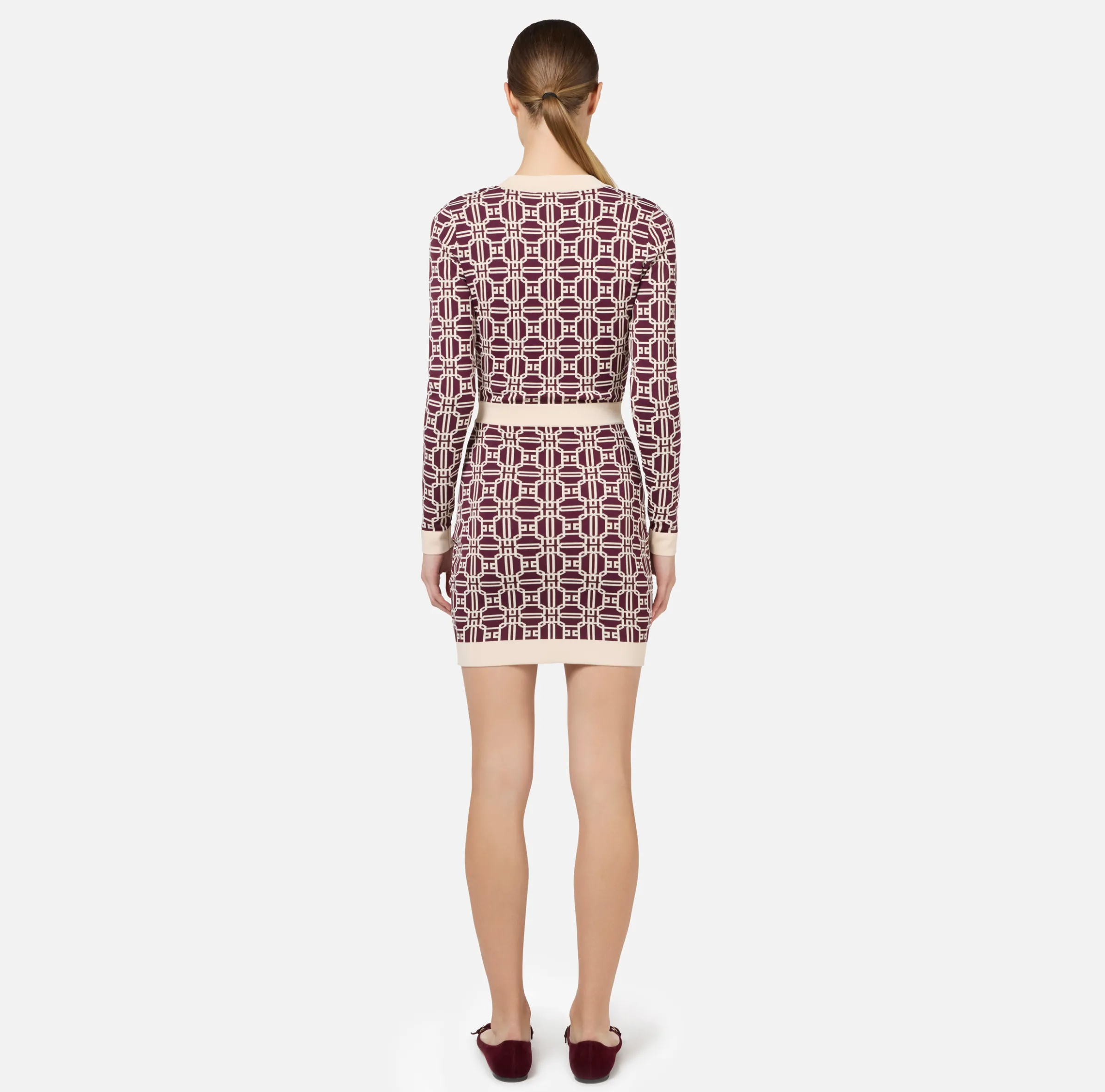 Miniabito logo jacquard