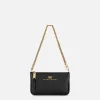 Miniborsa a tracolla in pelle con lettering