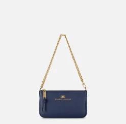 Miniborsa a tracolla in pelle con lettering