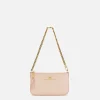 Miniborsa a tracolla in pelle con lettering