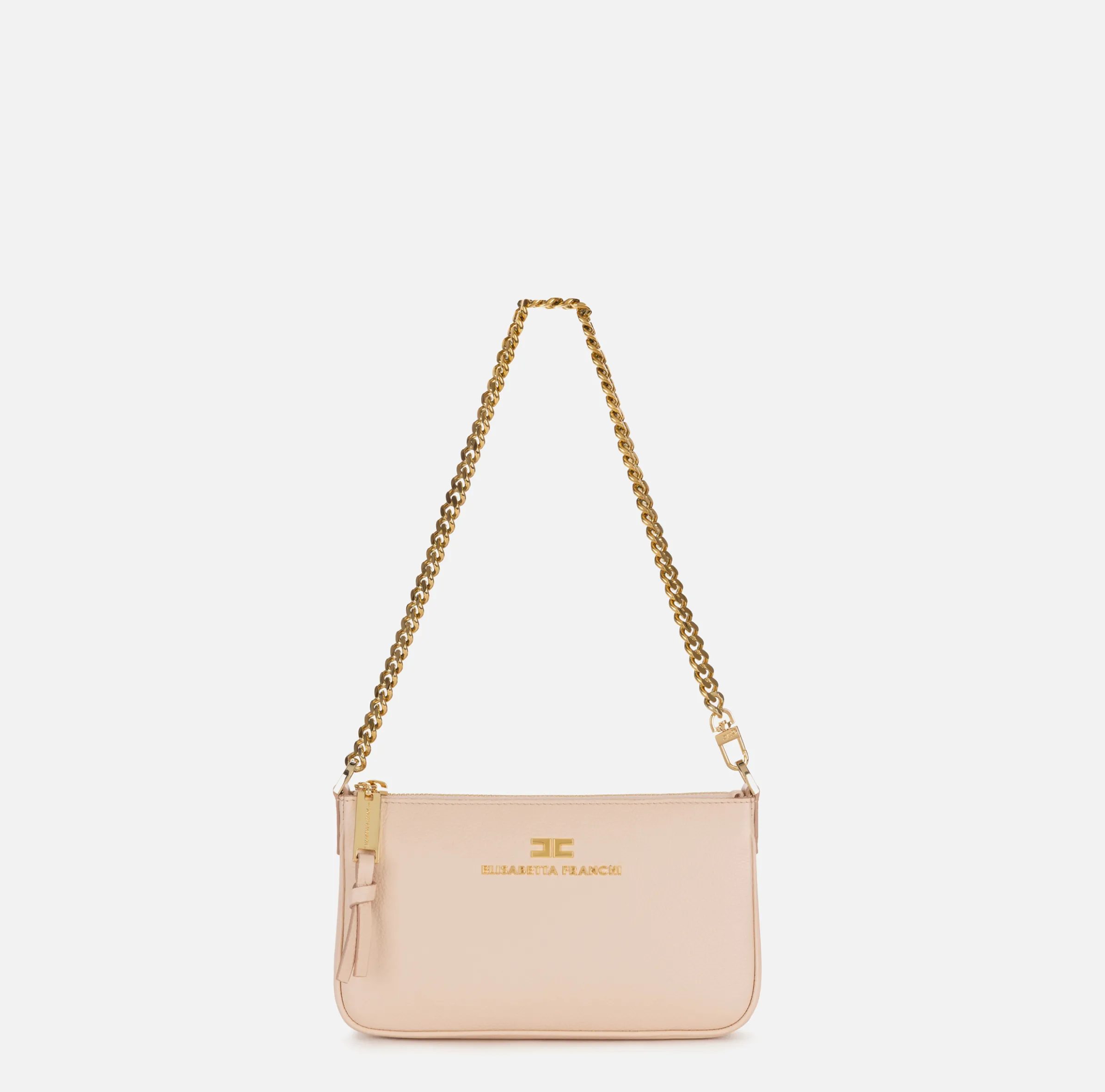 Miniborsa a tracolla in pelle con lettering