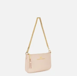 Miniborsa a tracolla in pelle con lettering