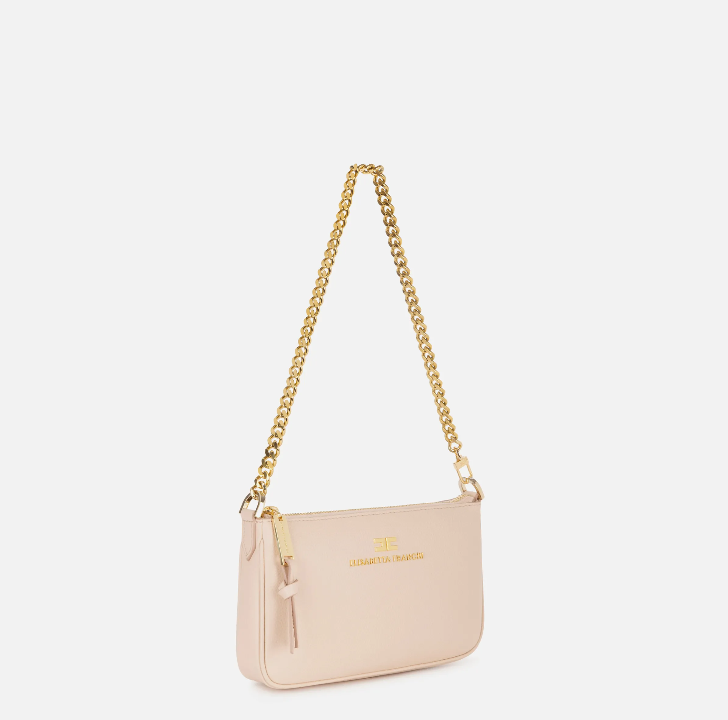Miniborsa a tracolla in pelle con lettering