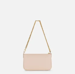 Miniborsa a tracolla in pelle con lettering