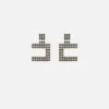 Orecchini logo in strass
