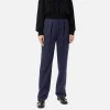 Pantalone con pinces in fresco di lana