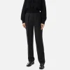 Pantalone con pinces in fresco di lana