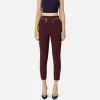 Pantalone dritto in crêpe con zip