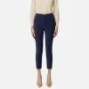 Pantalone dritto in tessuto tecnico con morsetto