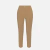 Pantalone dritto in tessuto tecnico con morsetto
