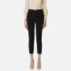 Pantalone dritto in tessuto tecnico con morsetto