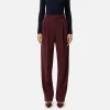Pantalone in crêpe stretch con doppie pinces