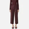 Pantalone in fresco lana con pinces e risvolto