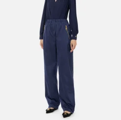 Pantalone in nylon tecnico con zip