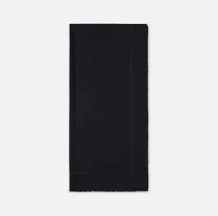 Pashmina quadrata in viscosa jacquard con lettering logo
