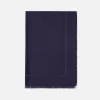 Pashmina rettangolare in viscosa jacquard con lettering logo