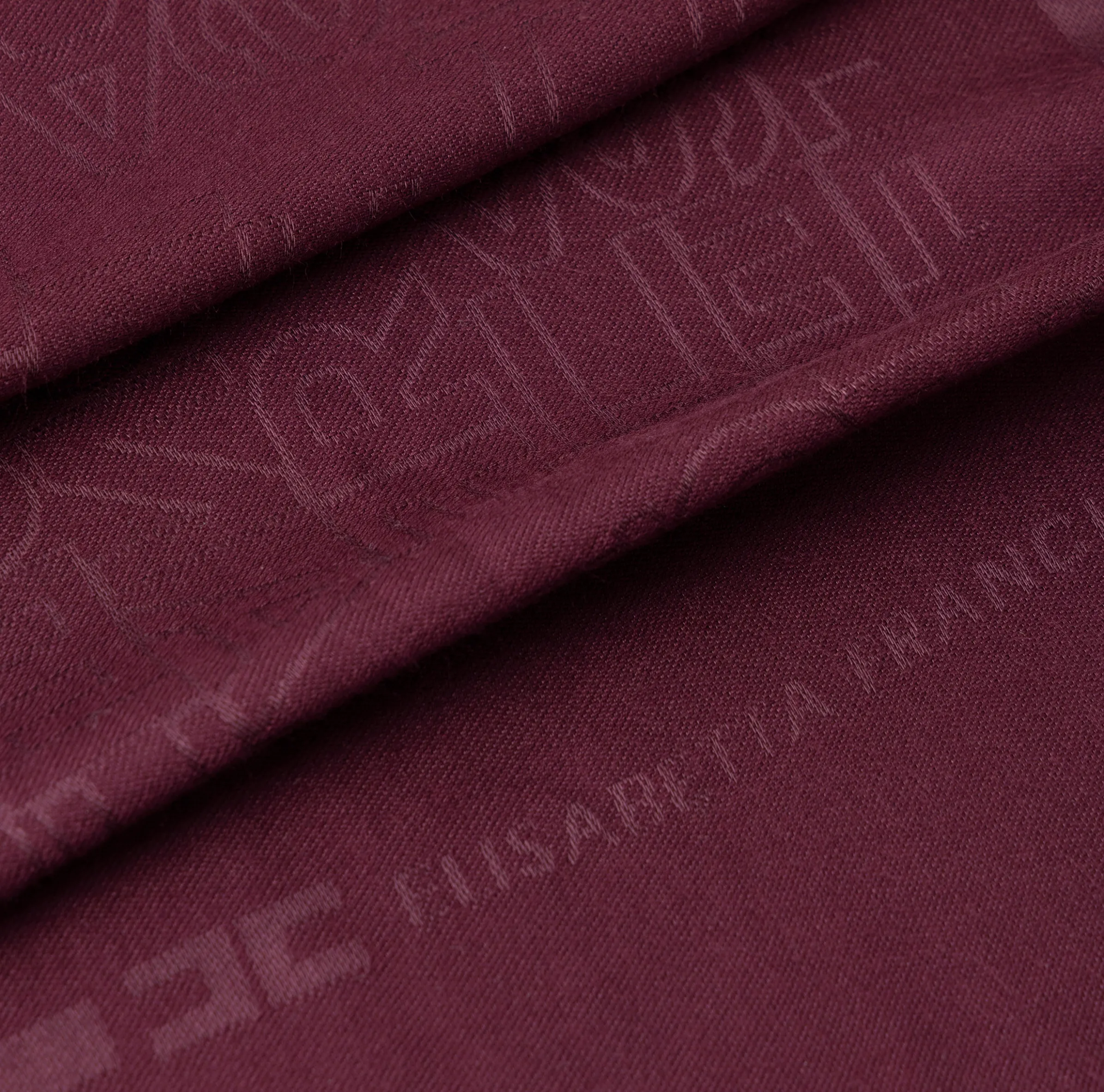 Pashmina rettangolare in viscosa jacquard con lettering logo