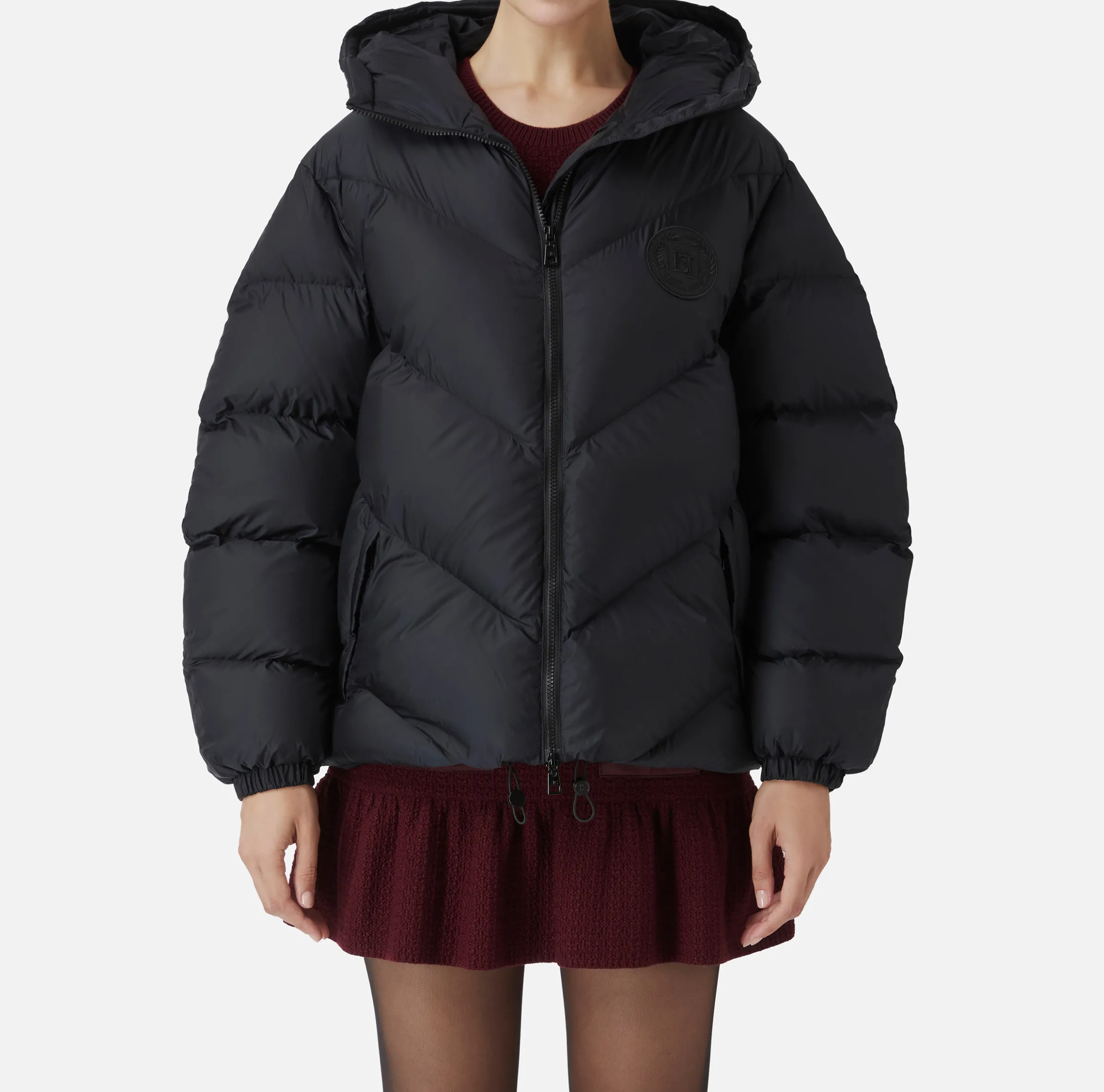 Piumino over in nylon lucido