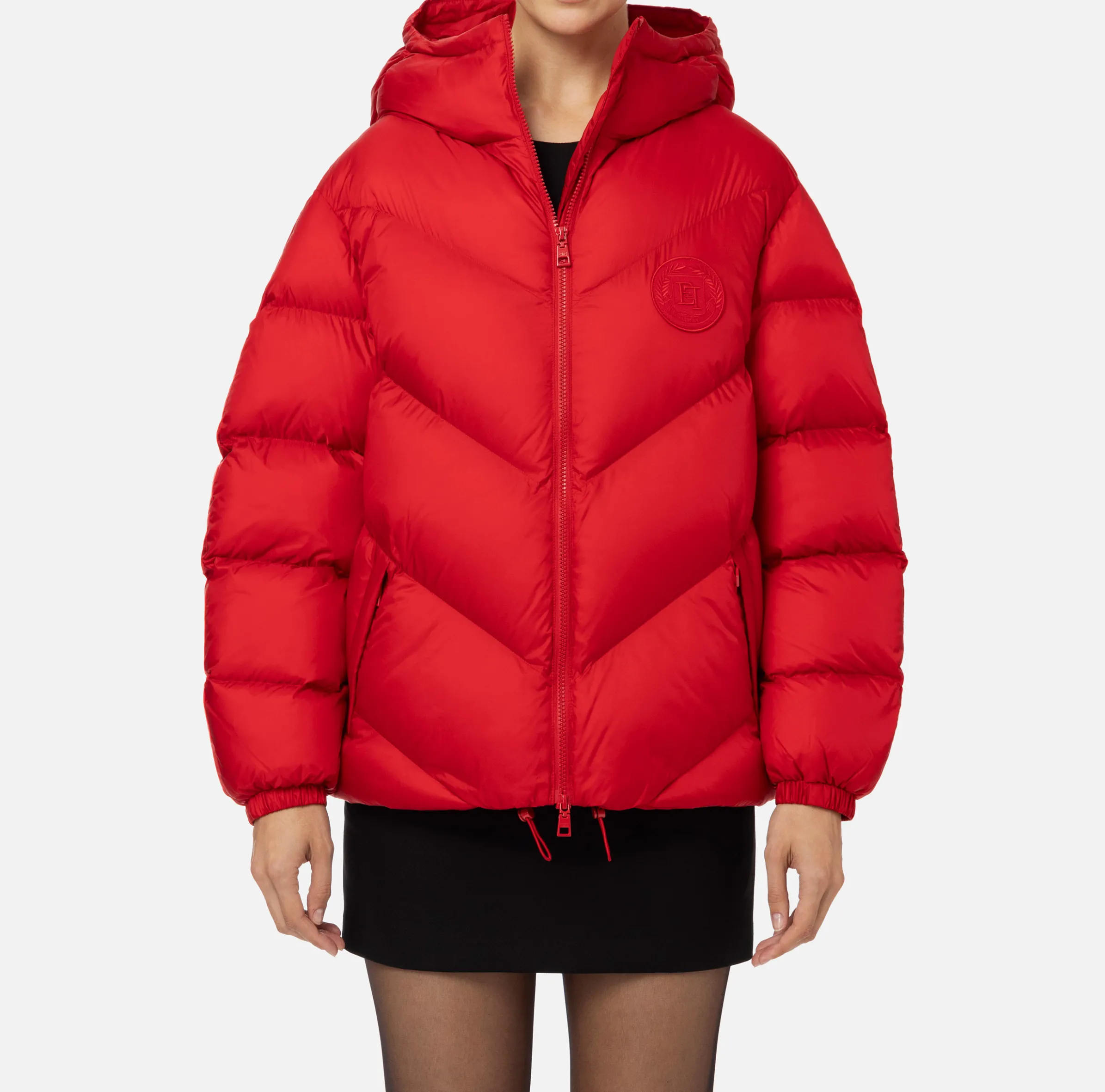 Piumino over in nylon lucido