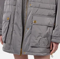 Piumino over tipo aviator in nylon satin
