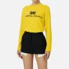 Pullover in misto cashmere con logo