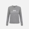 Pullover in misto cashmere con logo
