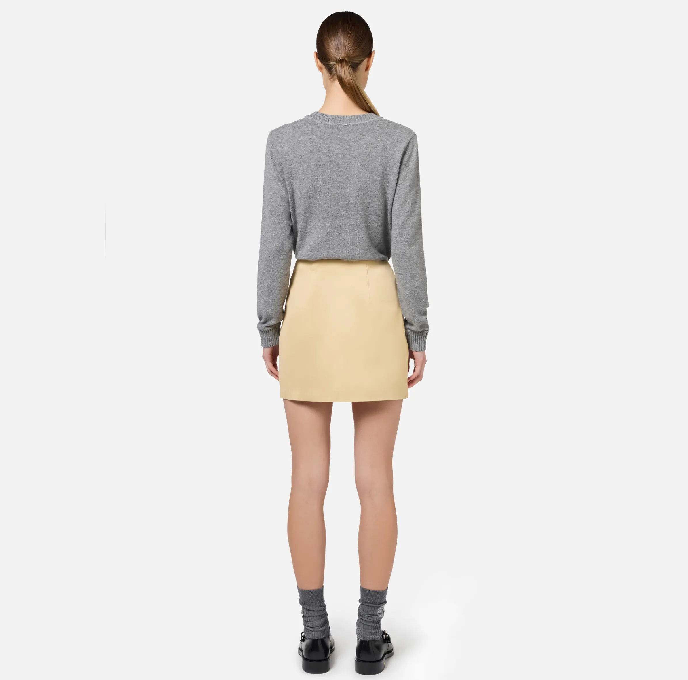 Pullover in misto cashmere con logo