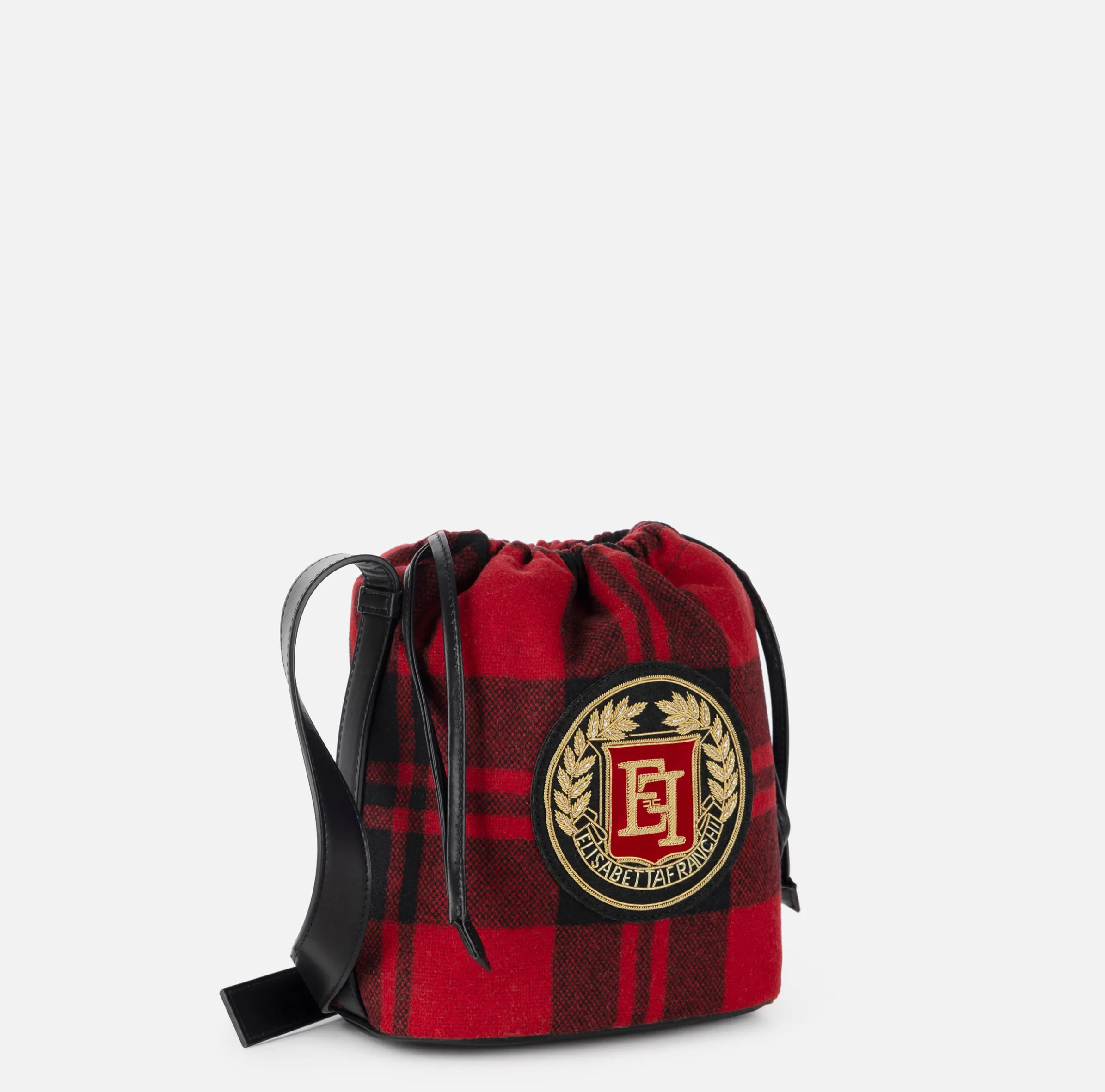 Secchiello in lana tartan