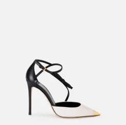 Slingback in nappa bicolore