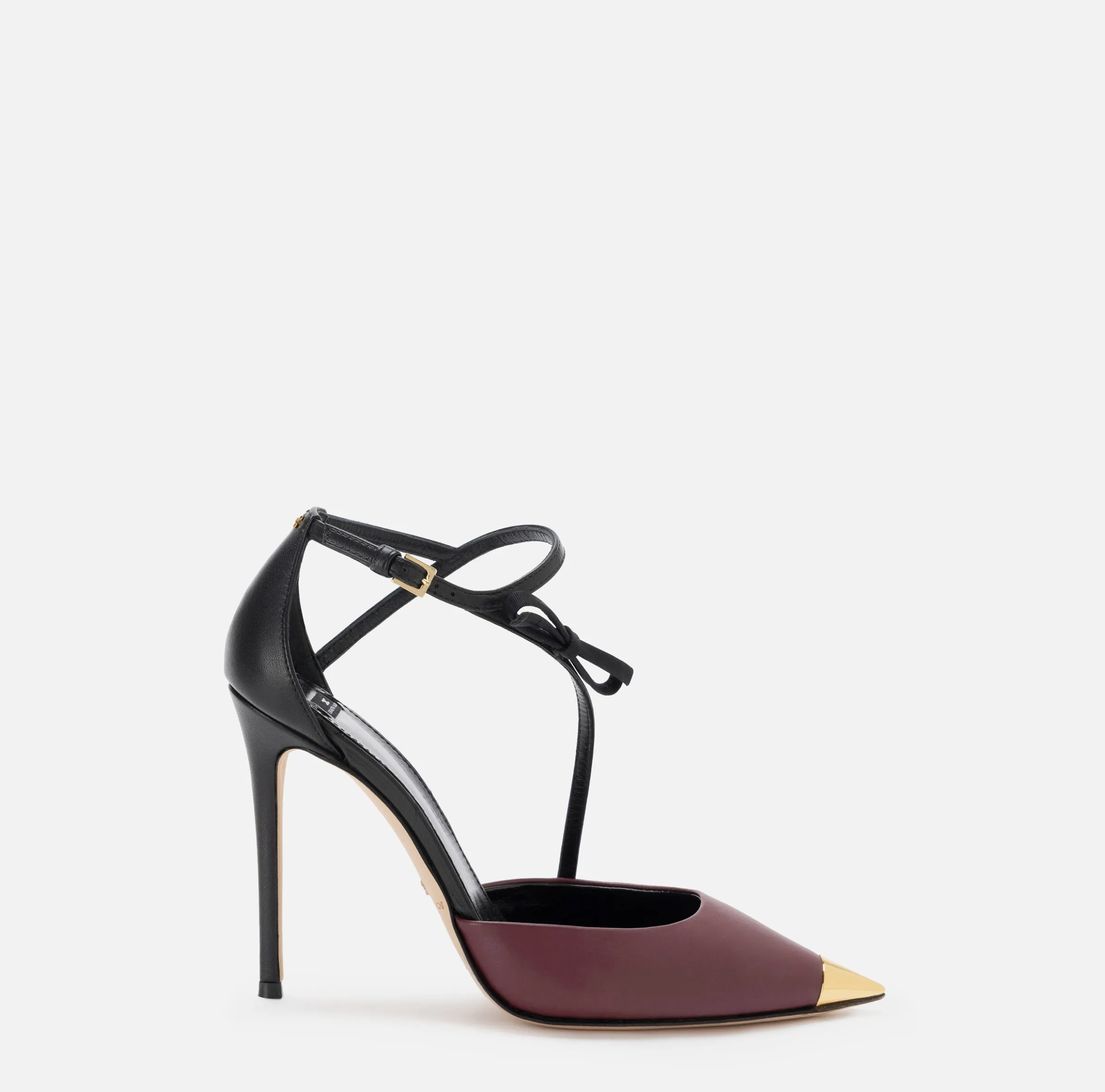Slingback in nappa bicolore