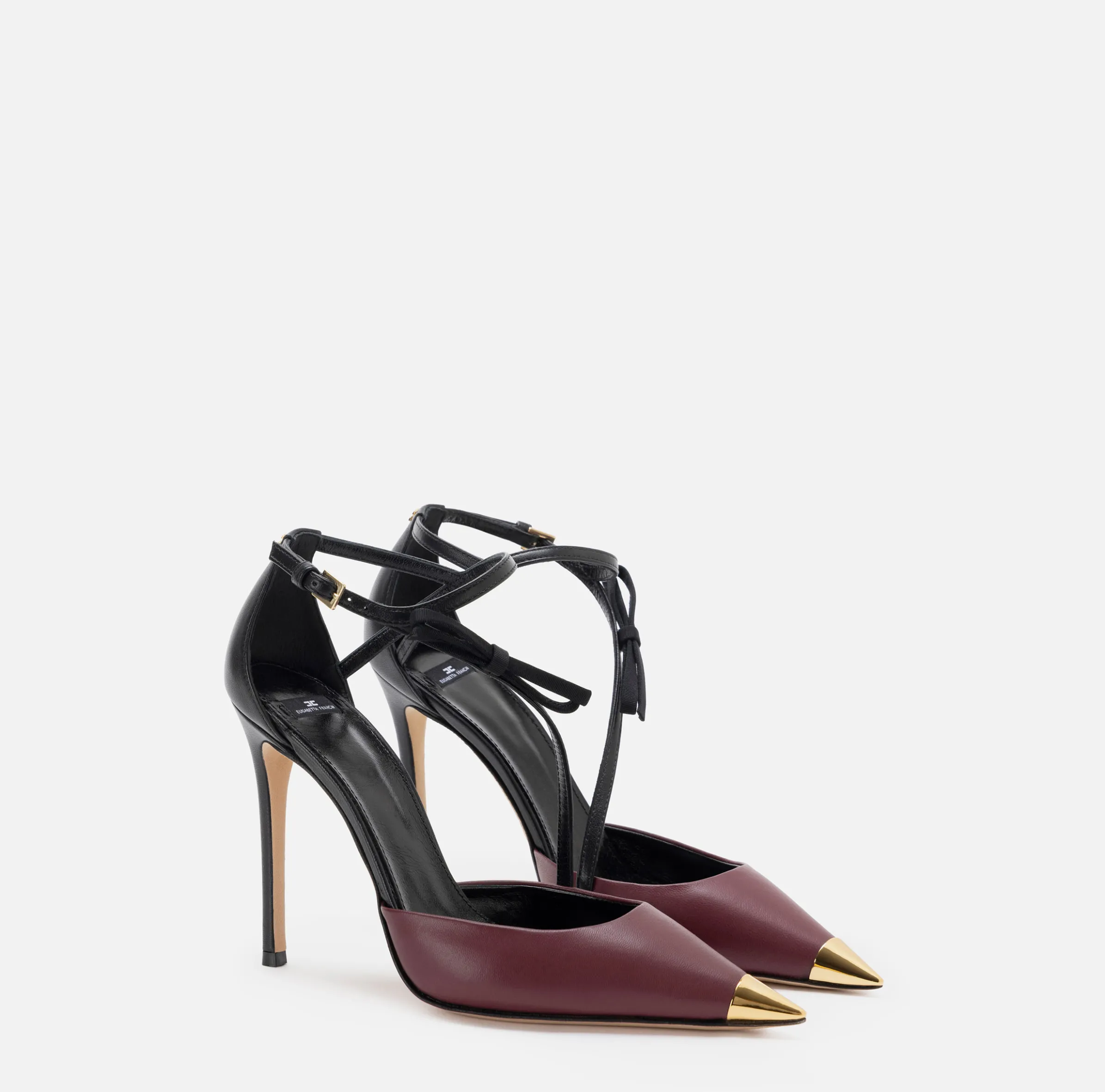 Slingback in nappa bicolore