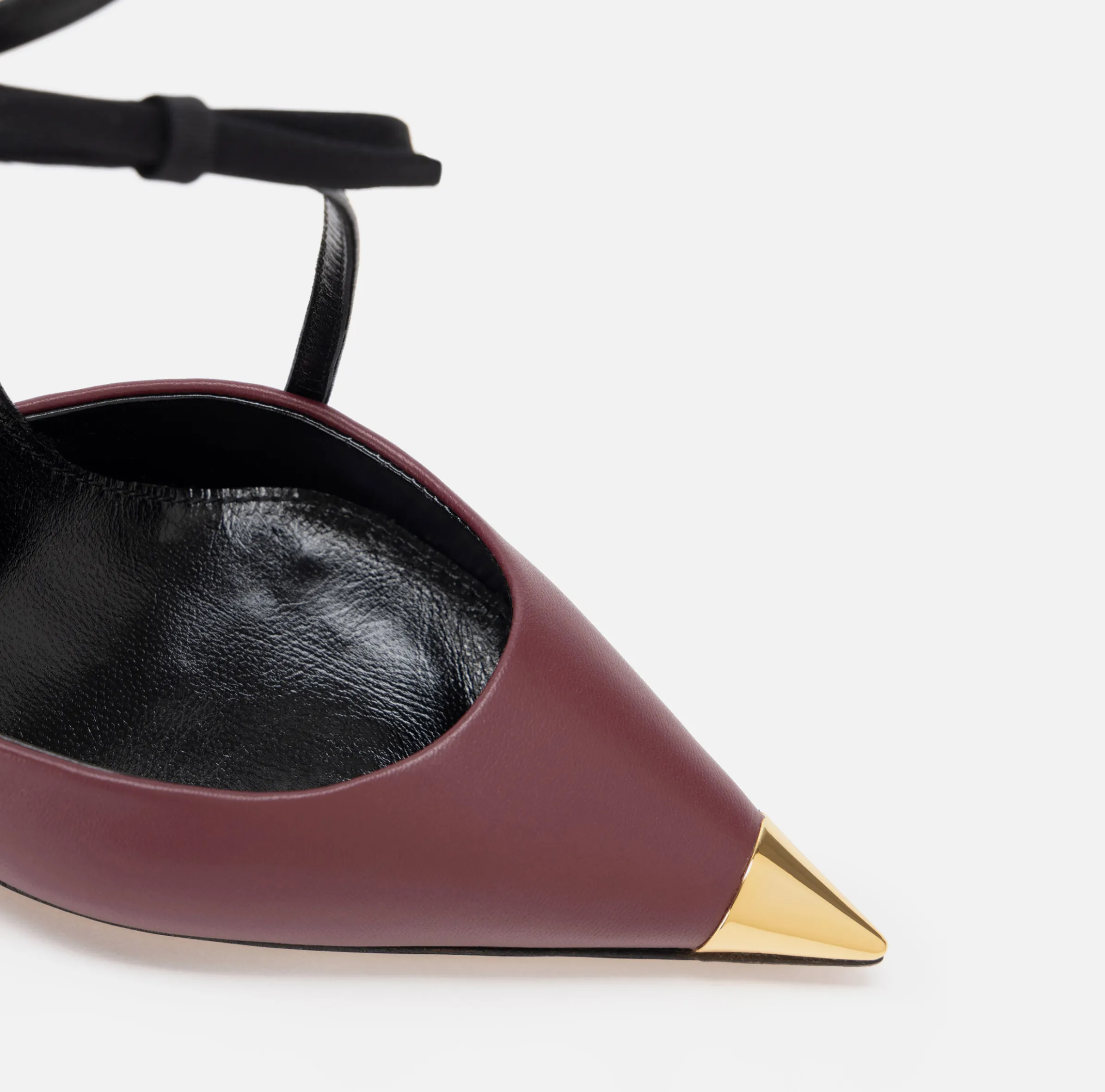 Slingback in nappa bicolore