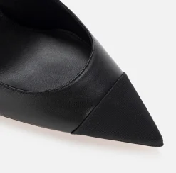 Slingback in nappa con tacco scultura