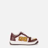 Sneakers in pelle logo bicolor