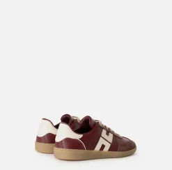 Sneakers in pelle scudetto
