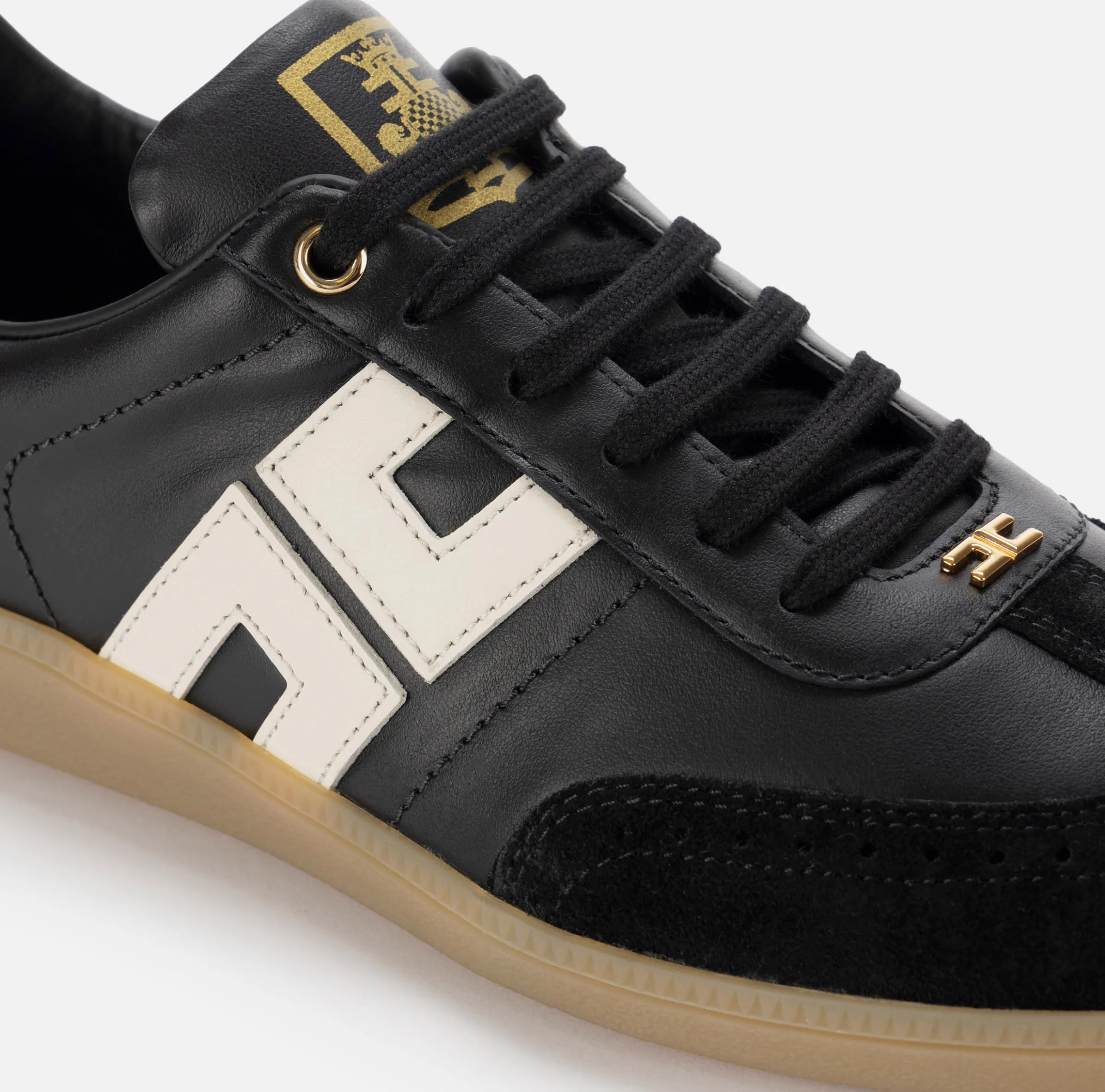 Sneakers in pelle scudetto