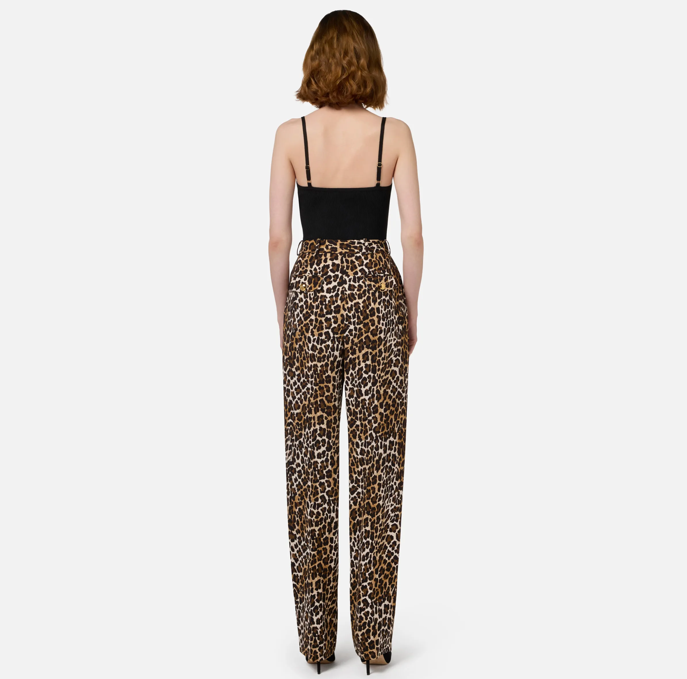 Top bustier in viscosa effetto plissé