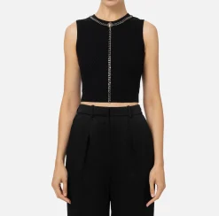 Top in viscosa con catena