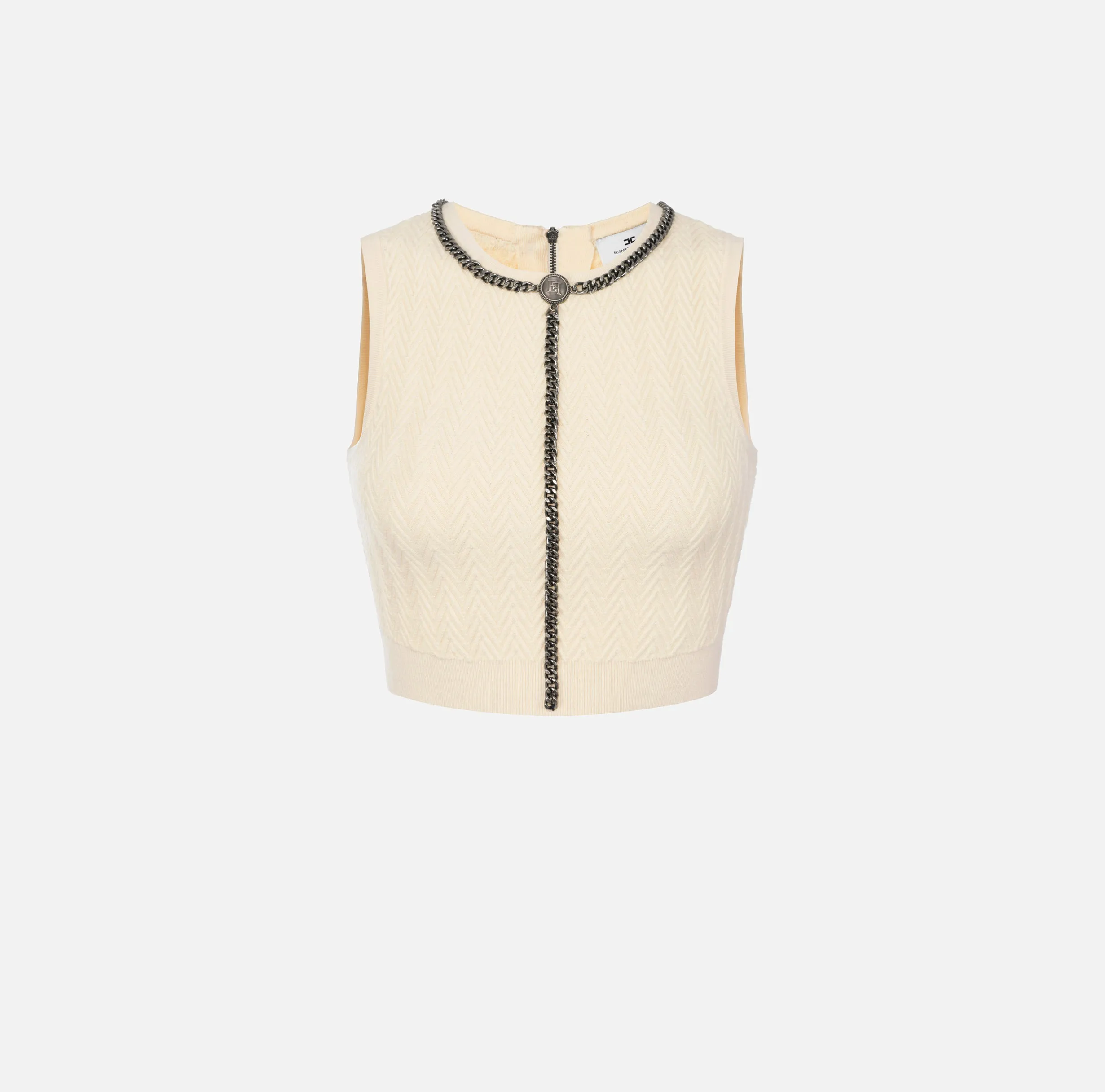 Top in viscosa con catena