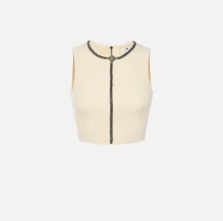 Top in viscosa con catena