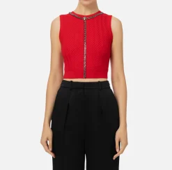 Top in viscosa con catena