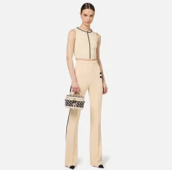 Top in viscosa con catena
