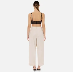Top reggiseno in tulle stretch