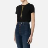 T-shirt in jersey con collana