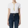 T-shirt in jersey con collana