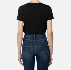 T-shirt in jersey con collana