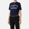 T-shirt in jersey con logo college