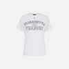 T-shirt in jersey con logo college