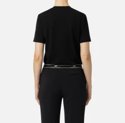 T-shirt in jersey con logo college